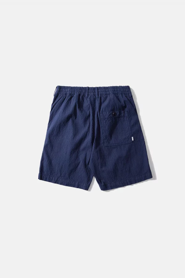 SEERSUCKER SHORTS PLAIN NAVY B x png