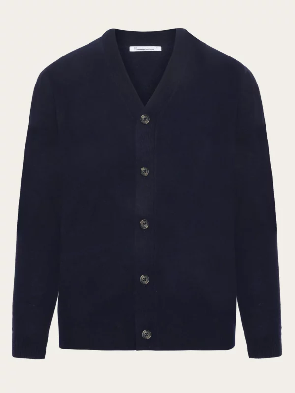 V neck wool knit cardigan RWS Knits Total Eclipse x jpg