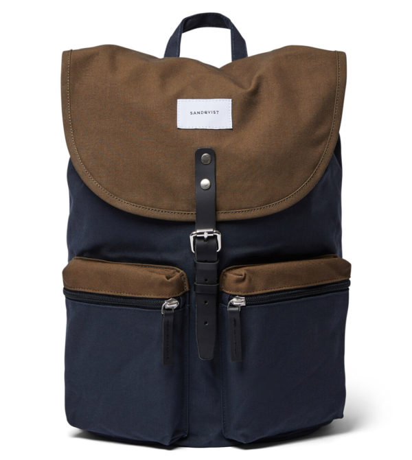 sandqvist roald backpack multi navy olive