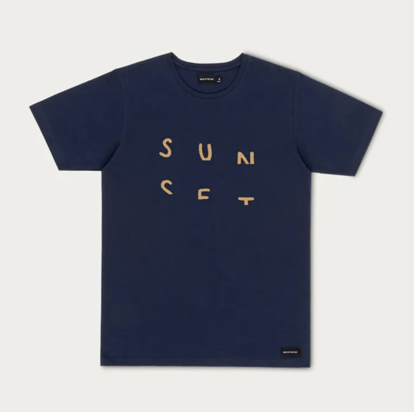 tee bask in the sun sunset