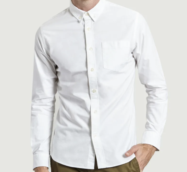 knowledge cotton apparel stand collar shirt gots