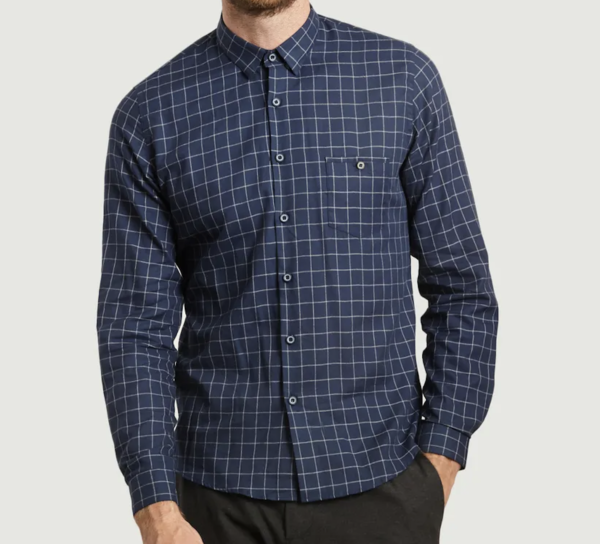 chemise Jagvi carreaux navy