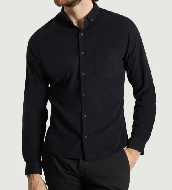 chemise Jagvi velour navy