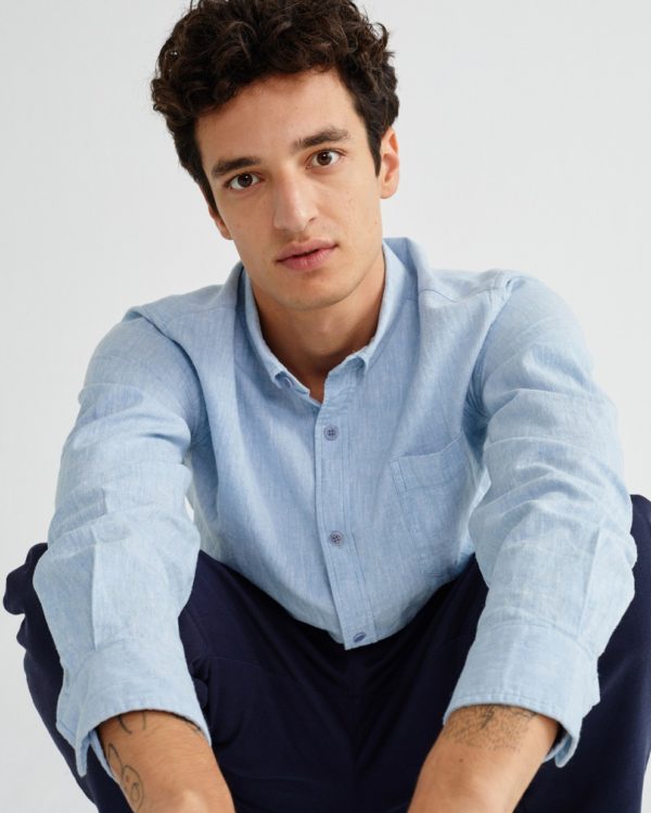 blue hemp apis shirt
