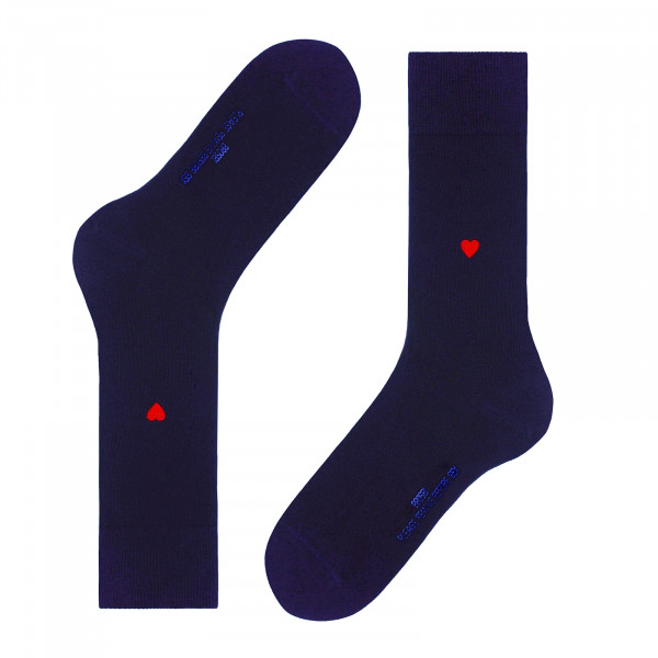 brosbi socks icon heart navy