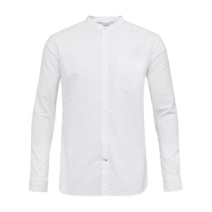 knowledge cotton apparel stand collar shirt gots