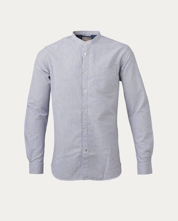 knowledge cotton apparel chemise stand collar