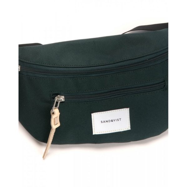 sandvist aste dark green with natural leather p image