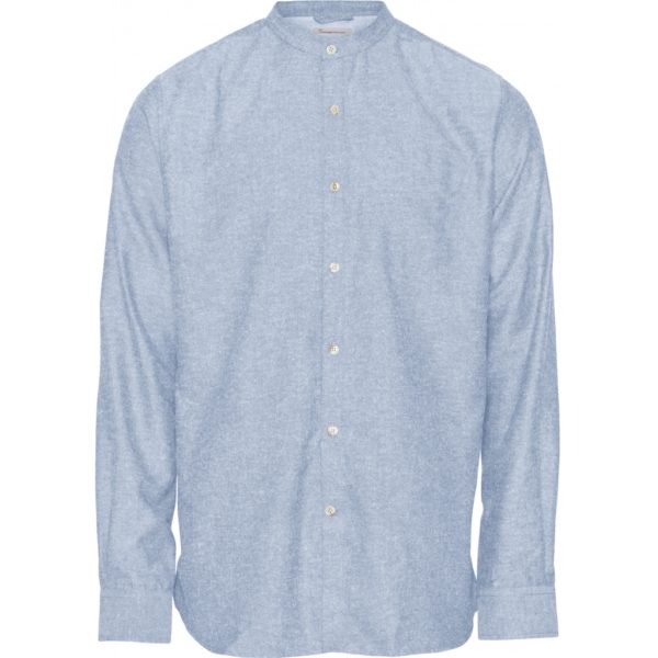 Larch linen shirt stand collar Knowledge cotton