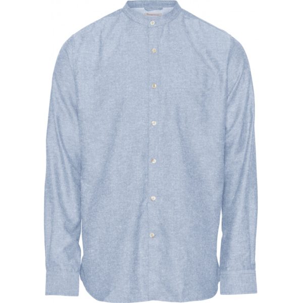 Larch linen shirt stand collar Knowledge cotton