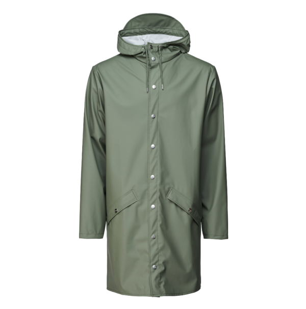 Rains long jacket olive