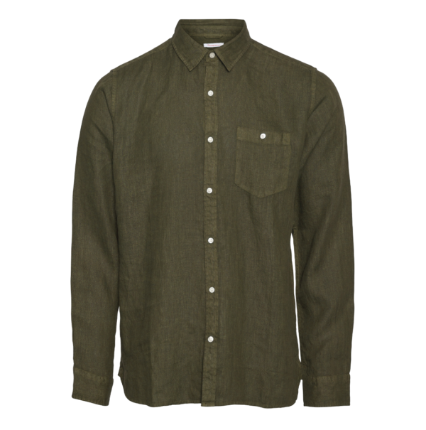 Larch linen shirt Knowledge cotton