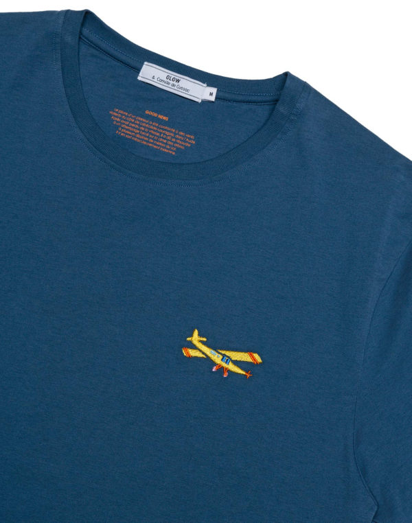 t shirt landing bleu