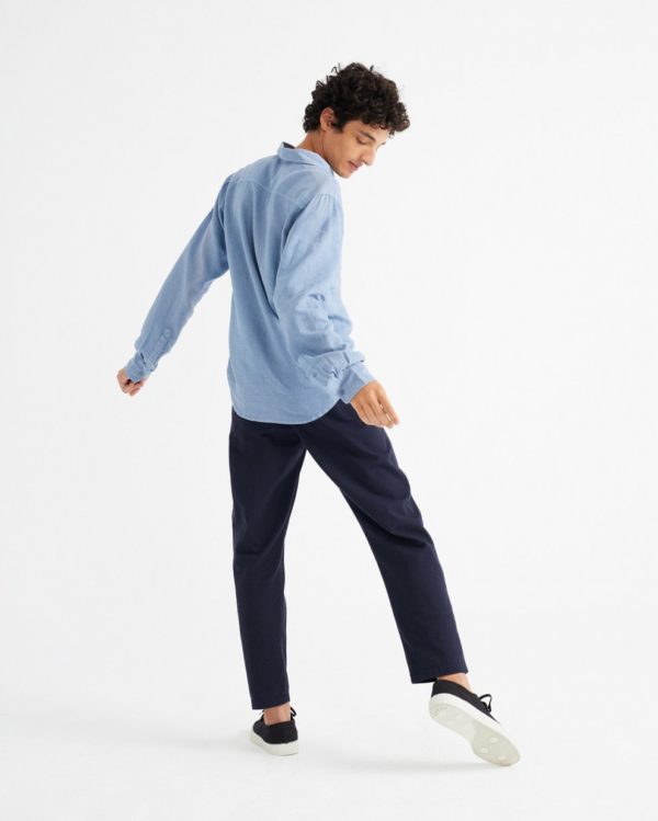 camisa ant hemp navy