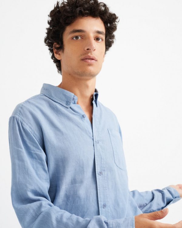 camisa ant hemp navy
