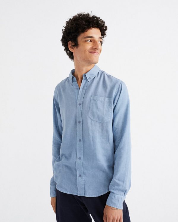 camisa ant hemp navy