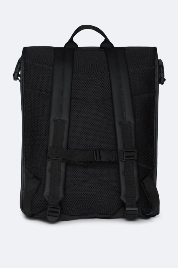 Buckle Rolltop Rucksack Backpacks Black x crop center