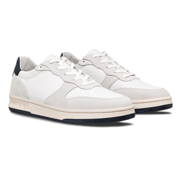 MALONE WHITE LEATHER NAVY CLCMA WLN x