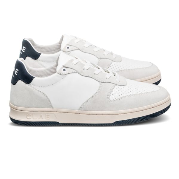 MALONE WHITE LEATHER NAVY CLCMA WLN LAT x