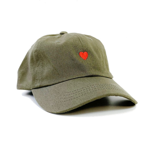 brosbi icon cap heart olive f