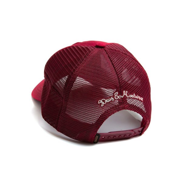 deus cap woven shield trucker red