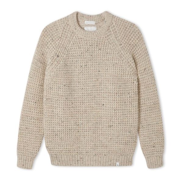 waffle crew neck jumper skiddaw