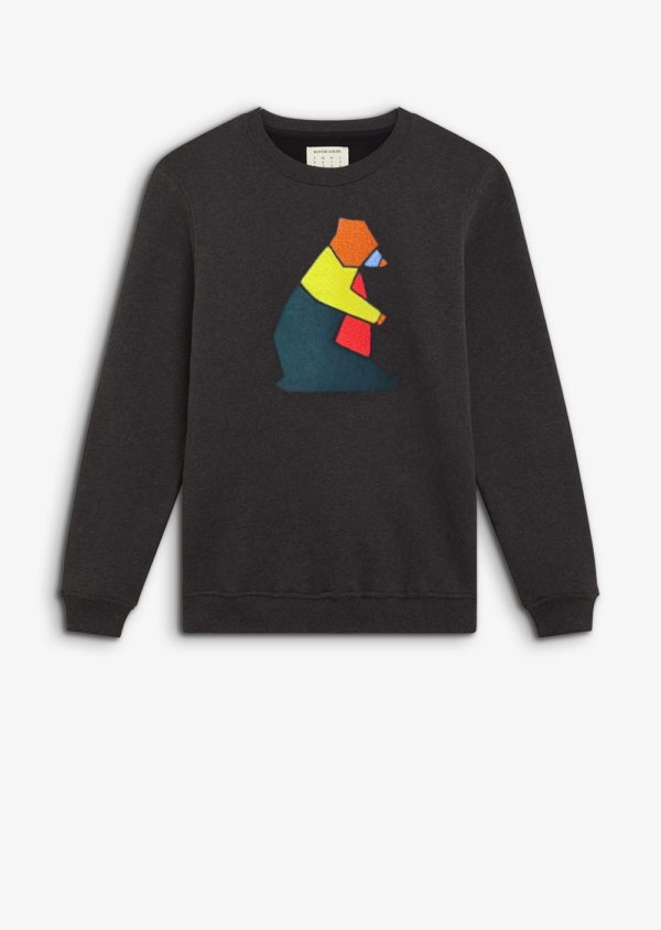 bear bloc sweat COLORBLOCK GREY