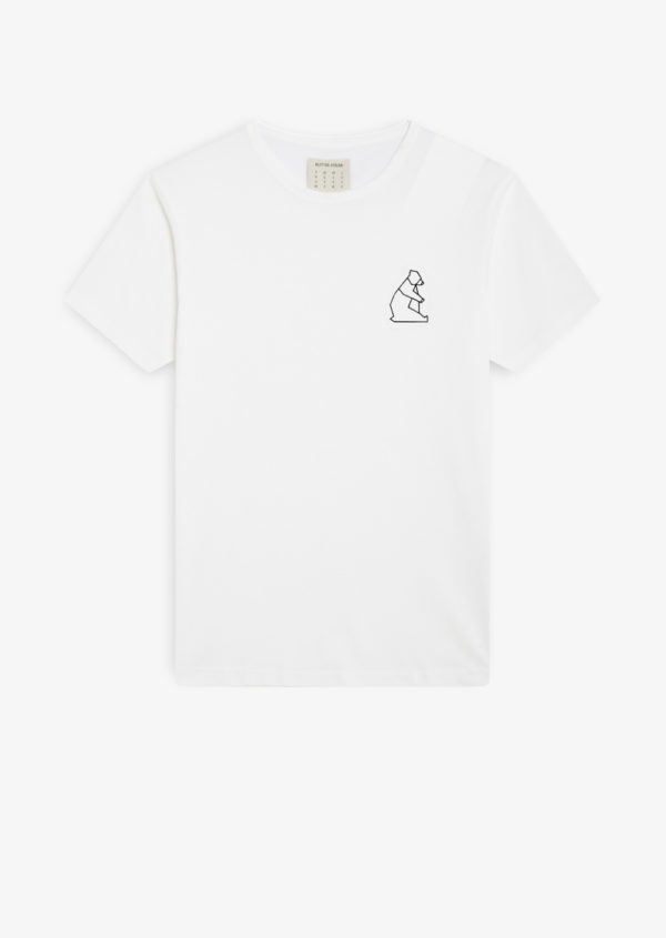 bear tee white