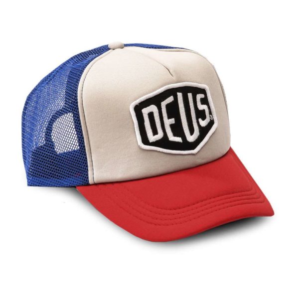 DEUS Cap Baylands Trucker blau rot x@x