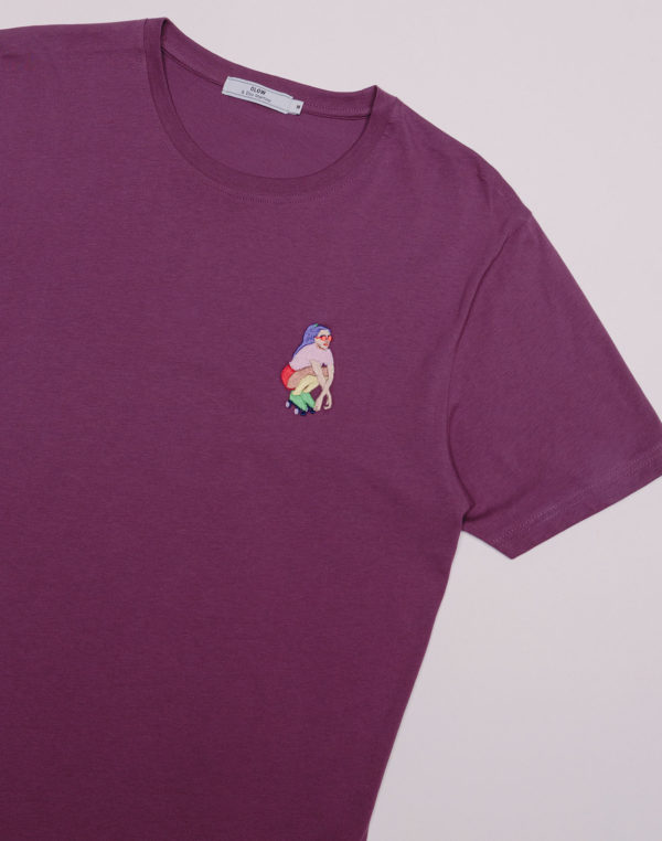 TSHIRT ROLLER DERBY PRUNE
