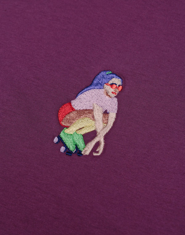 TSHIRT ROLLER DERBY PRUNE