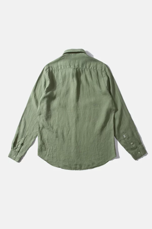 LINEN SHIRT PLAIN OLIVE B x png