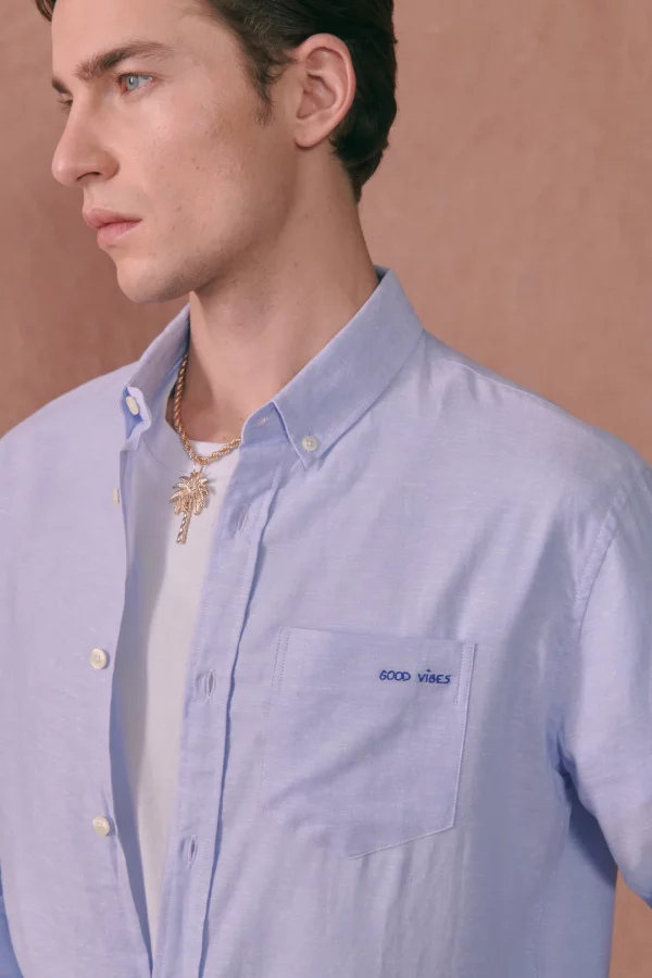 good vibes carnot linen shirt linen light blue x jpg