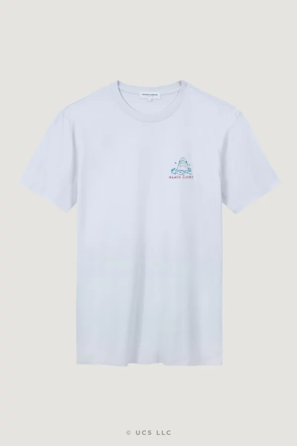 jaws shark attack mlb x jaws popincourt t shirt poplin blue x jpg