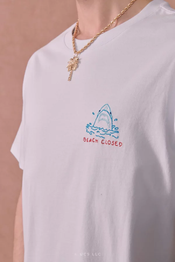 jaws shark attack mlb x jaws popincourt t shirt poplin blue x jpg