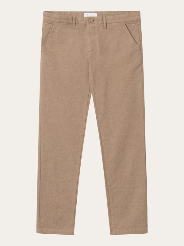 CHUCK regular flannel chino pants Pants Kelp melange x jpg
