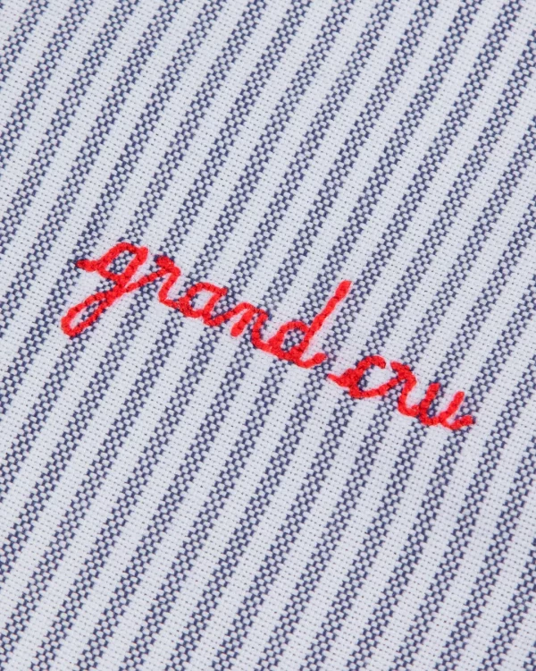 grand cru malesherbes oxford cotton shirt oxford navy white x jpg