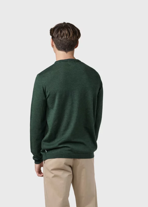 Mens basic merino knit Knitted sweaters KC Moss Green x jpg