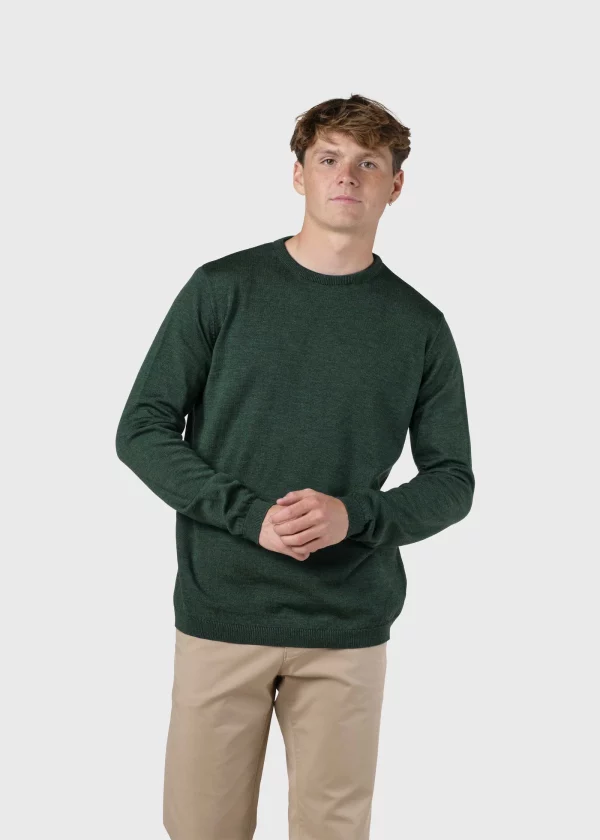 Mens basic merino knit Knitted sweaters KC Moss Green x jpg