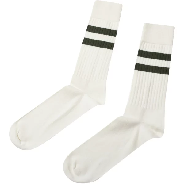 Retro cotton sock Socks KC Cream olive x jpg