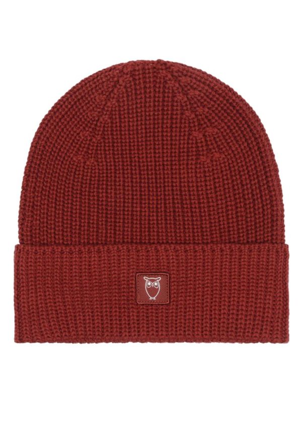 rib hat gots vegan fired brick extra