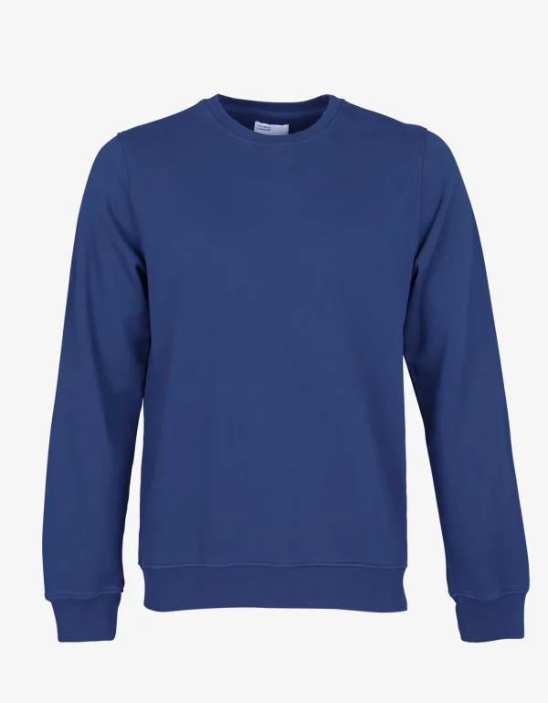 Classic Organic Crew Crewneck CS Royal Blue jpg