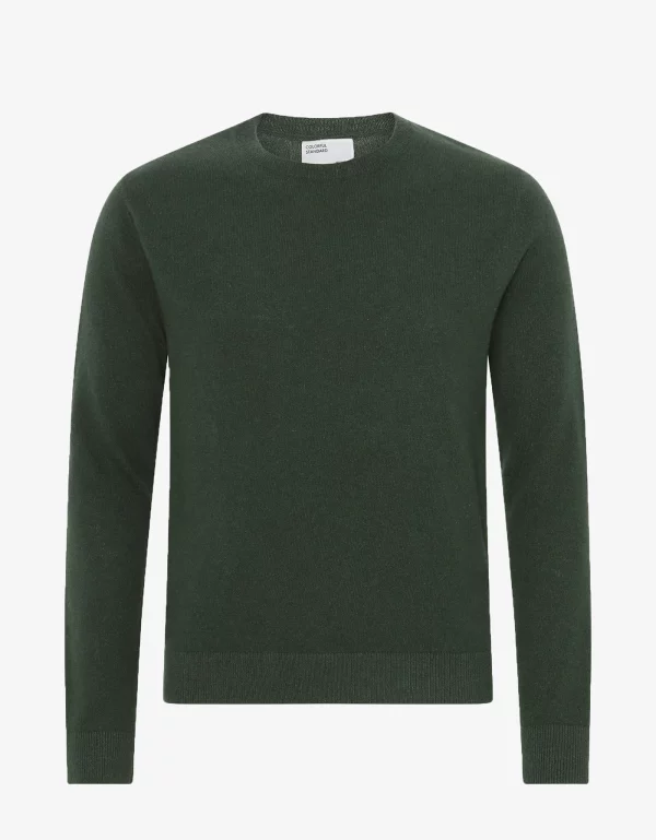Light Merino Wool Crew Merino Crewneck Light CS Emerald Green jpg