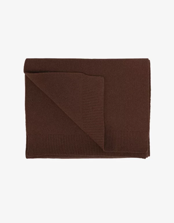 Merino Wool Scarf Scarf CS Coffee Brown jpg