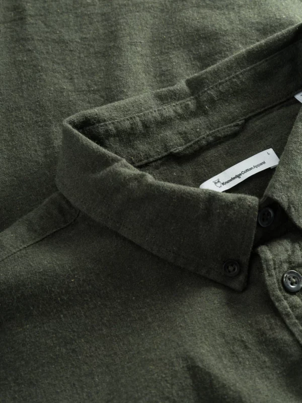 Regular fit melange flannel shirt Shirts Forrest Night x jpg