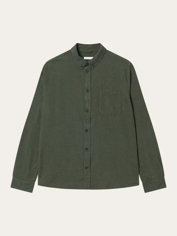Regular fit melange flannel shirt Shirts Forrest Night x jpg