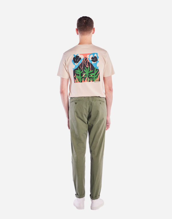 pantalon chino vert olive