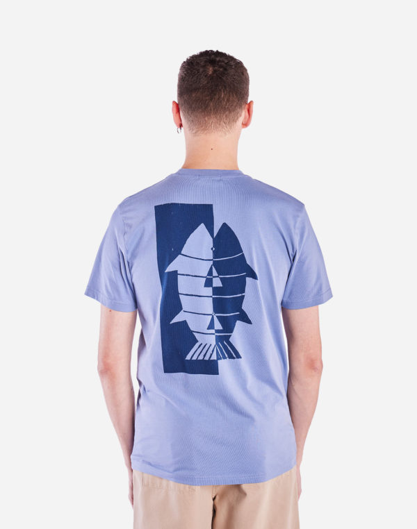 t shirt seabass bleu azur